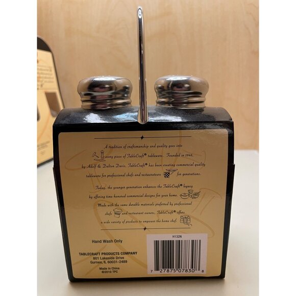 Vintage Tablecraft Table Accessories NIB Salt and Pepper Shakers, toothpick Hold - Picture 11 of 12